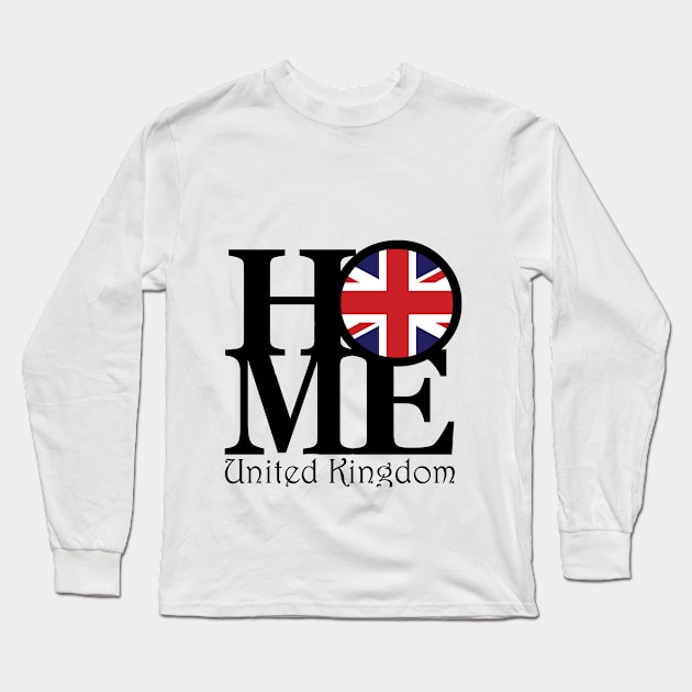 United Kingdom HOME Long Sleeve T-Shirt by homebornlove